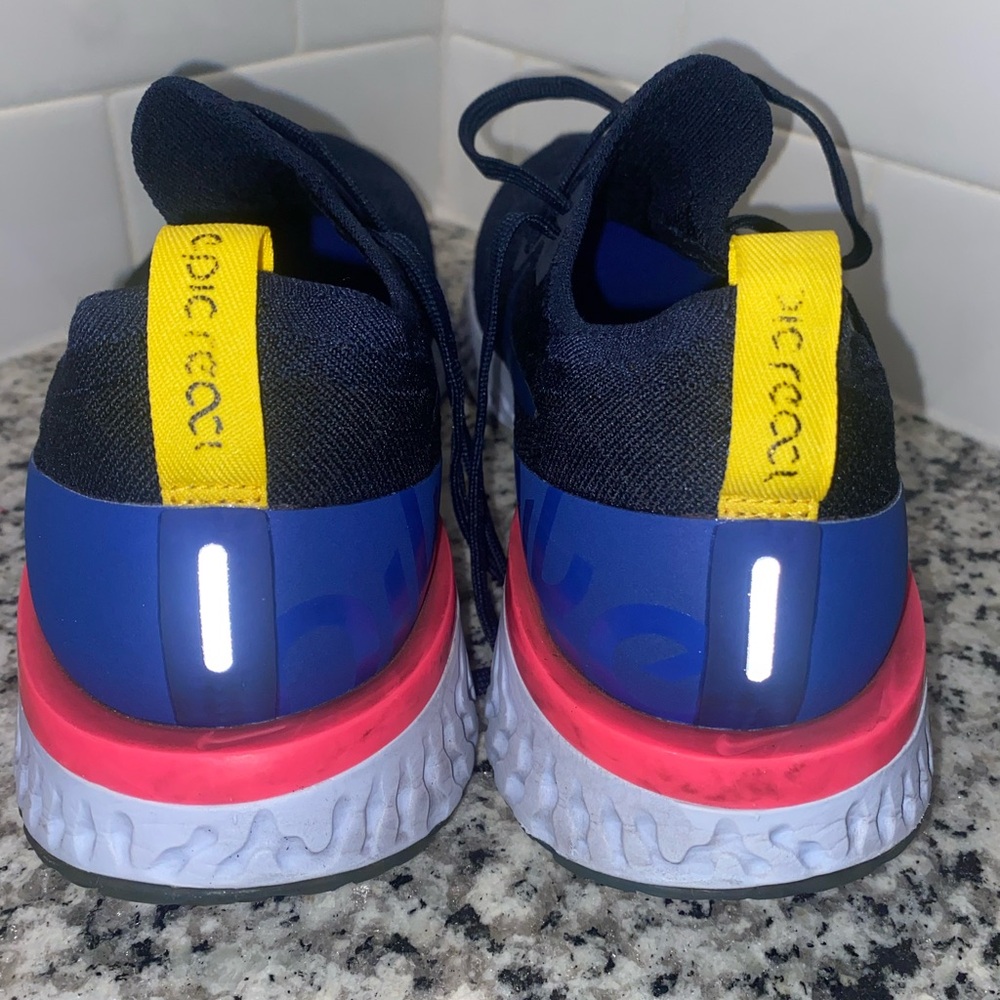 Nike Blue and Yellow Athletic Shoes Lightweight Performance Design - Picture 4 of 8